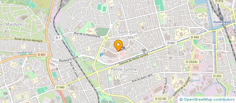 localisation de l'entreprise ELIPHI à DUNKERQUE
