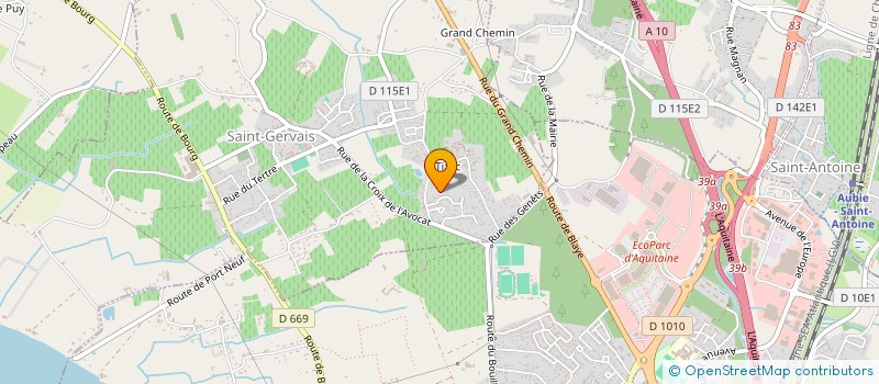 localisation de l'entreprise ELIPIERRE  SAINT-GERVAIS