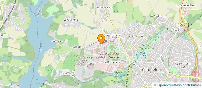 localisation de l'entreprise ELIPSE  CARQUEFOU