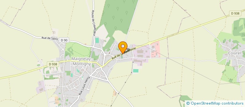 localisation de l'entreprise ELIPSE à MAIGNELAY-MONTIGNY
