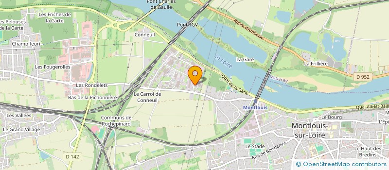 localisation de l'entreprise ELIPSE  MONTLOUIS-SUR-LOIRE