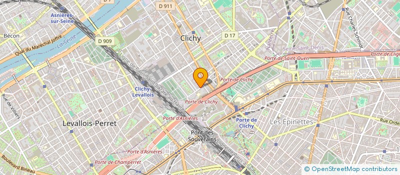 localisation de l'entreprise ELIPSE GLOBAL LOGISTIQUE à CLICHY
