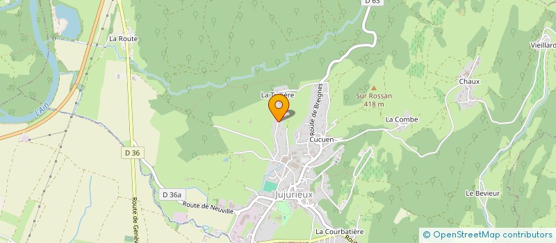 localisation de l'entreprise ELIPSYS à JUJURIEUX