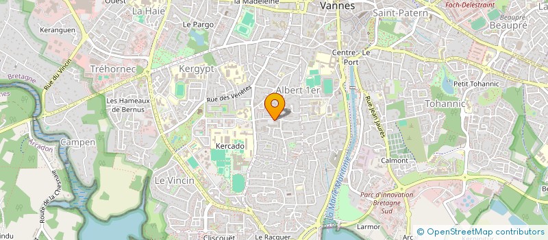 localisation de l'entreprise ELIR THEATRE à VANNES
