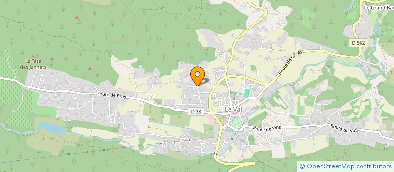 localisation de l'entreprise ELIRA à LE VAL