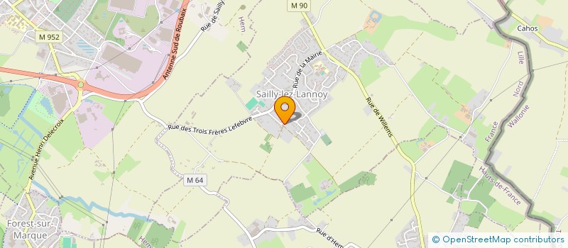 localisation de l'entreprise ELIRAPH  SAILLY-LEZ-LANNOY