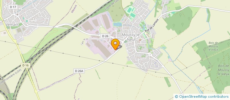 localisation de l'entreprise ELIREC  MOUSSY-LE-NEUF