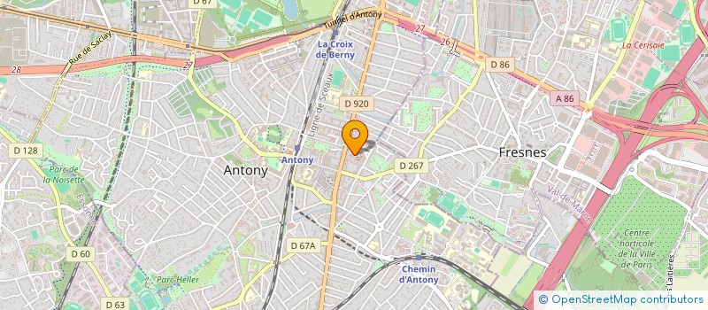 localisation de l'entreprise ELIREM à ANTONY