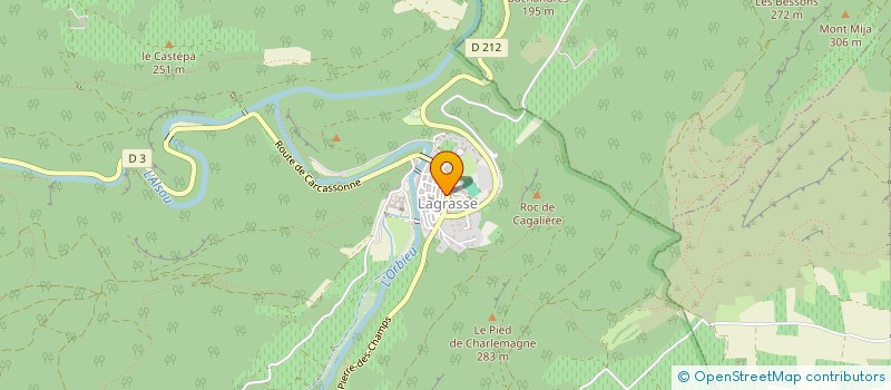 localisation de l'entreprise ELIROSE  LAGRASSE