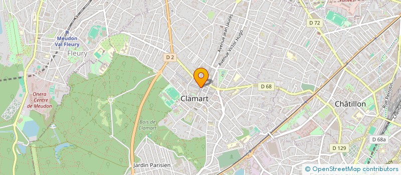 localisation de l'entreprise ELIS'COIFF à CLAMART