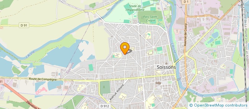 localisation de l'entreprise ELIS PATRIMOINE  SOISSONS