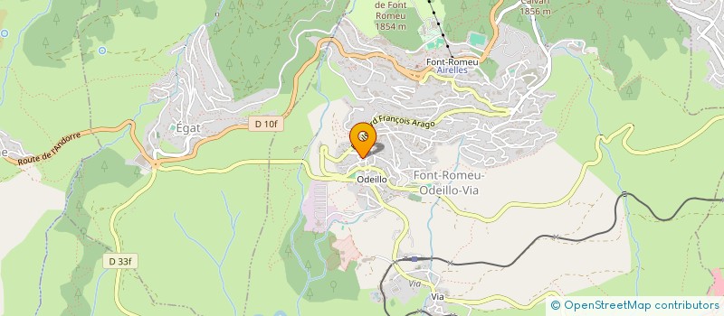 localisation de l'entreprise ELISA 2018  FONT-ROMEU-ODEILLO-VIA