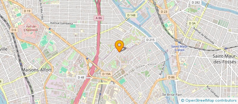 localisation de l'entreprise ELISA à CRETEIL