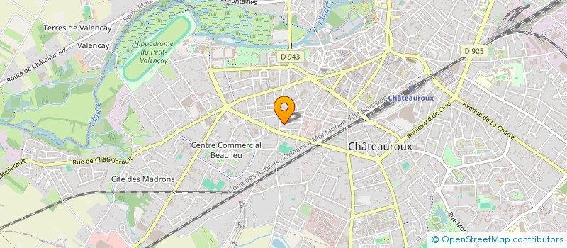 localisation de l'entreprise ELISA  CHATEAUROUX