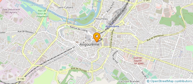 localisation de l'entreprise ELISA à ANGOULEME