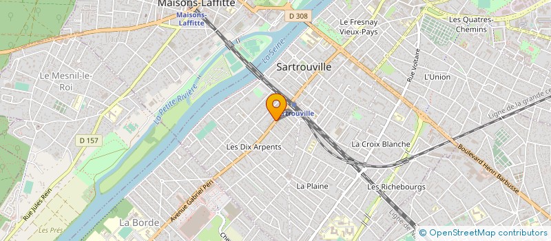localisation de l'entreprise ELISA à SARTROUVILLE