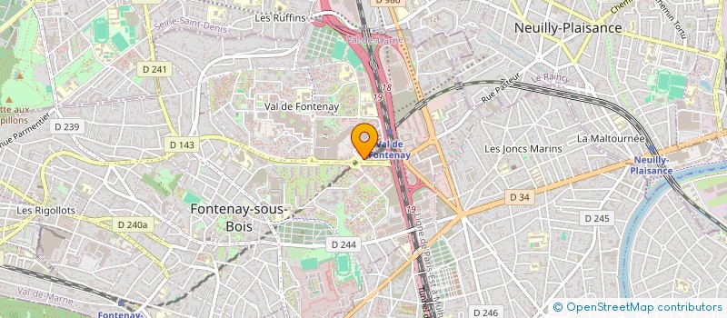 localisation de l'entreprise ELISA à FONTENAY-SOUS-BOIS