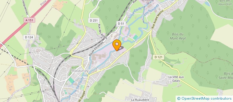 localisation de l'entreprise ELISA  MALAUNAY