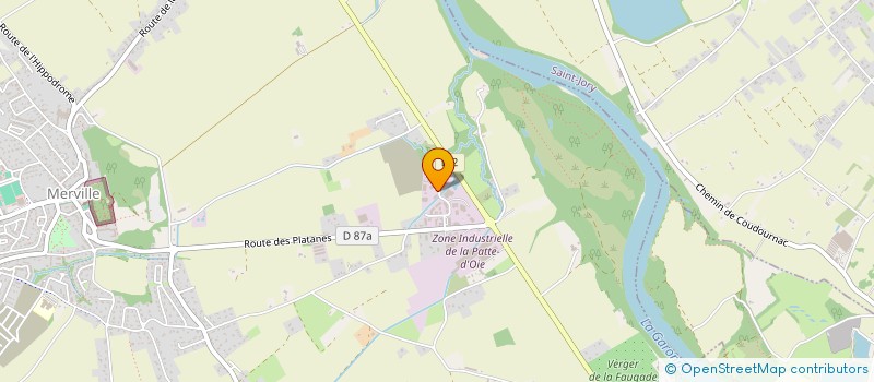 localisation de l'entreprise ELISA à MERVILLE