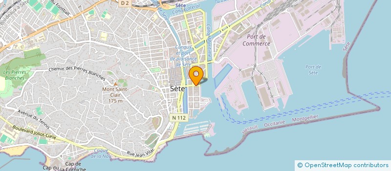 localisation de l'entreprise ELISA  SETE