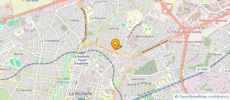 localisation de l'entreprise ELISA  LA ROCHELLE