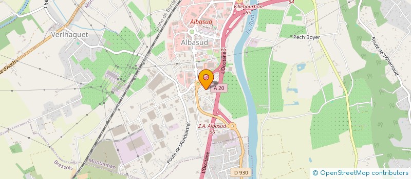 localisation de l'entreprise ELISA  MONTAUBAN