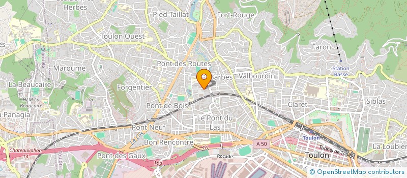 localisation de l'entreprise ELISA BF  TOULON