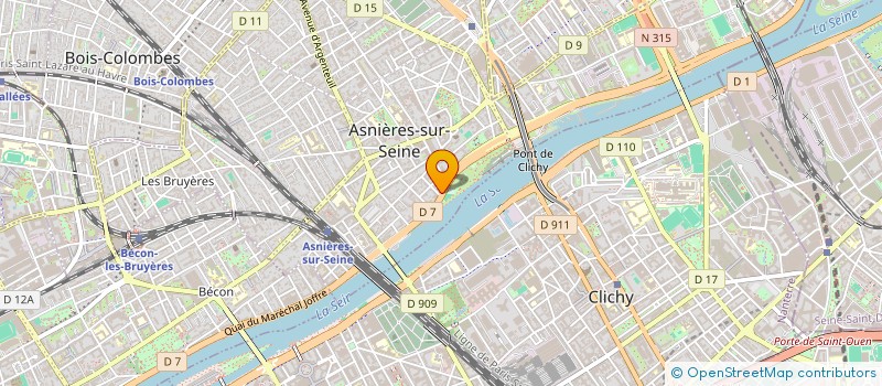 localisation de l'entreprise ELISA CONSEILS  ASNIERES-SUR-SEINE