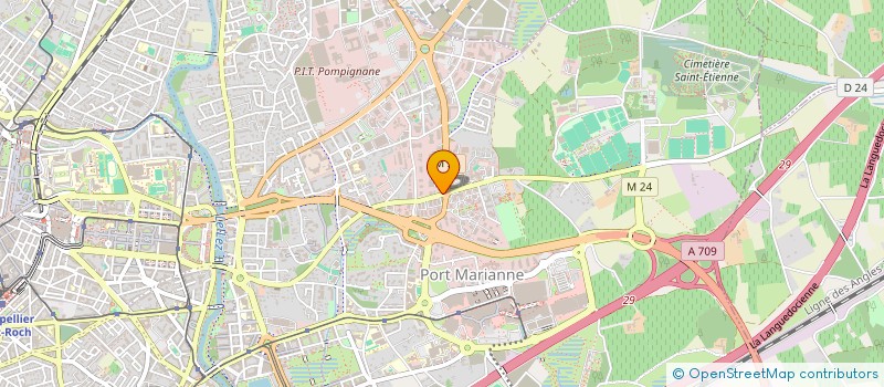 localisation de l'entreprise ELISA GESTION  MONTPELLIER
