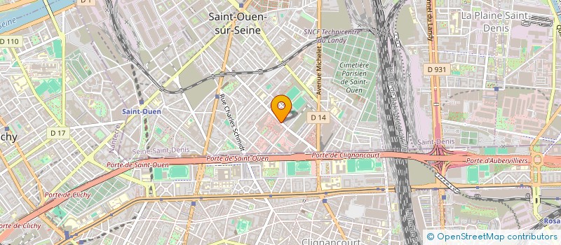 localisation de l'entreprise ELISA GOLDMANN à SAINT-OUEN-SUR-SEINE
