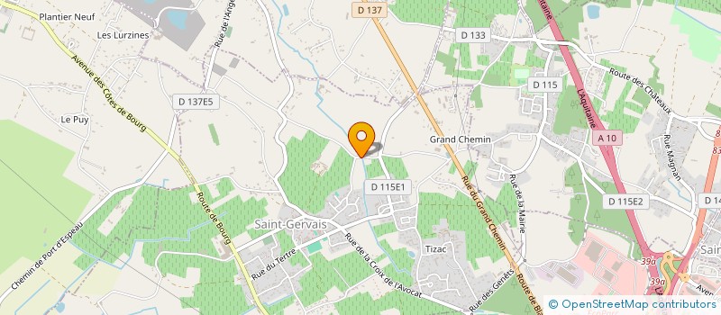 localisation de l'entreprise ELISA VAN-IMPE  SAINT-GERVAIS