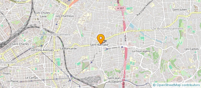 localisation de l'entreprise ELISAA à MARSEILLE 12
