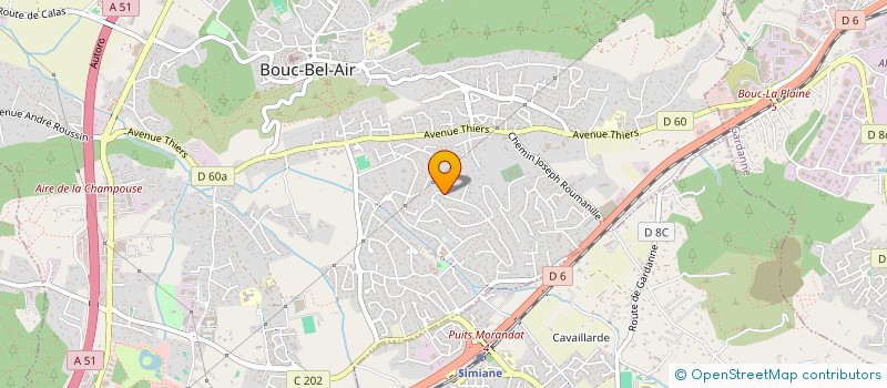 localisation de l'entreprise ELISABERELLE à BOUC-BEL-AIR