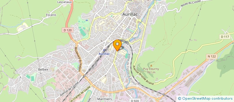 localisation de l'entreprise ELISABETH  AURILLAC