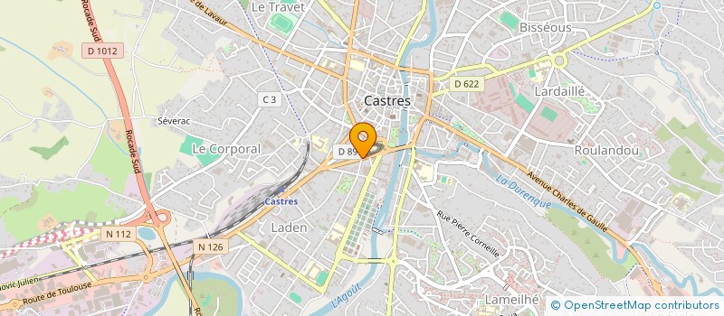 localisation de l'entreprise ELISABETH COIFFURE  CASTRES