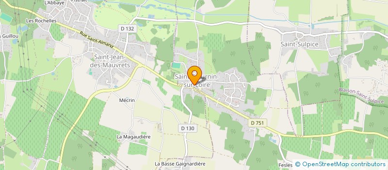 localisation de l'entreprise ELISABETH DELACRE  BRISSAC LOIRE AUBANCE