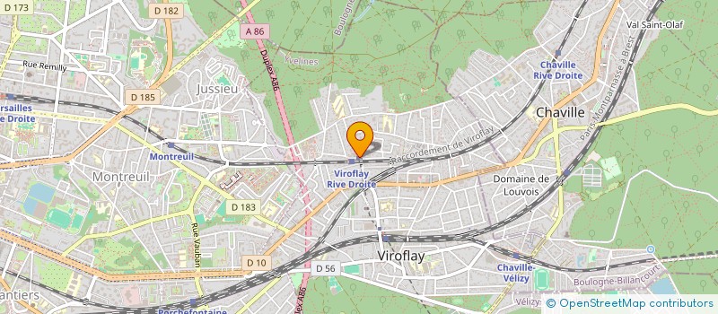 localisation de l'entreprise ELISABETH ET PAULA  VIROFLAY