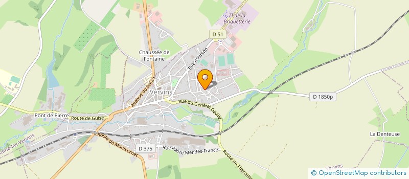 localisation de l'entreprise ELISABETH LETALENET 1 à VERVINS