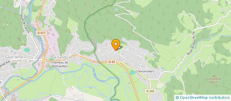 localisation de l'entreprise ELISABETH MILLOTTE  LE SYNDICAT