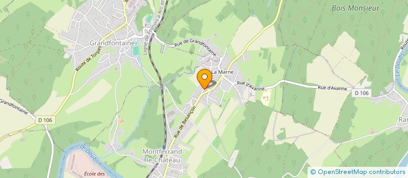 localisation de l'entreprise ELISABETH VINCENS IMMOBILIER - EVI  MONTFERRAND-LE-CHATEAU