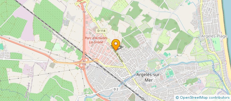 localisation de l'entreprise ELISALVAL à ARGELES-SUR-MER