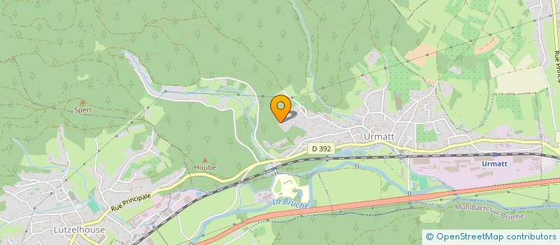 localisation de l'entreprise ELISANDRE  URMATT