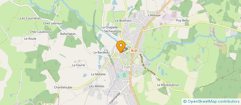 localisation de l'entreprise ELISE à CHALUS