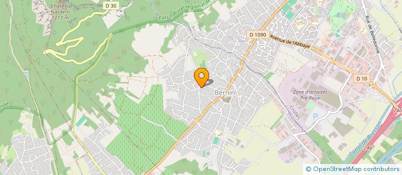 localisation de l'entreprise ELISE à BERNIN