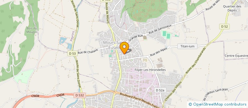 localisation de l'entreprise ELISE  MOURS-SAINT-EUSEBE