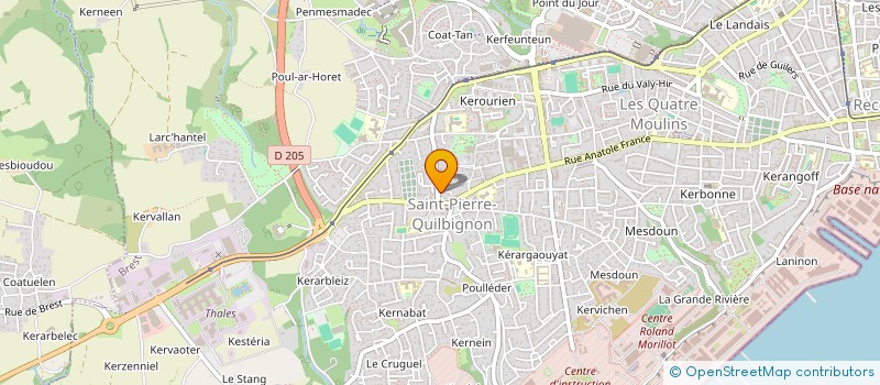 localisation de l'entreprise ELISE  BREST