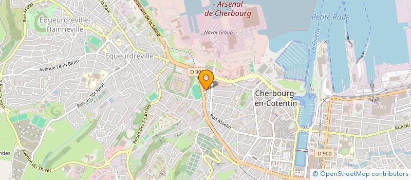 localisation de l'entreprise ELISE BRICHE - DIETETICIENNE NUTRITIONNISTE  CHERBOURG-EN-COTENTIN