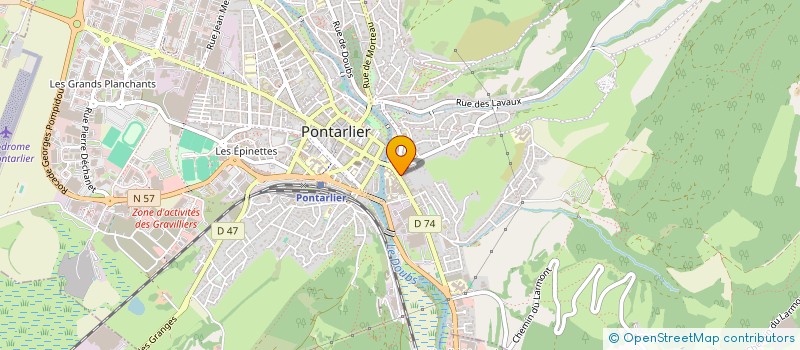 localisation de l'entreprise ELISE COIFFURE à PONTARLIER