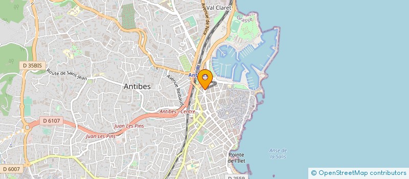 localisation de l'entreprise ELISE ET JULES à ANTIBES