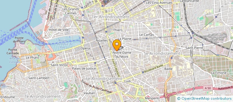 localisation de l'entreprise ELISE EXPORT à MARSEILLE 6EME